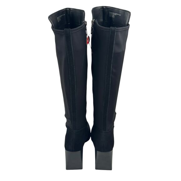Blondo Tenor Womens Waterproof Black Suede Stretch Tall Boots Size 8.5M New $220 - Picture 5 of 13